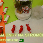 Šité salónky na stromček