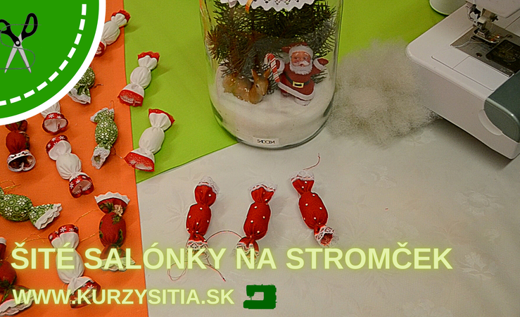 Šité salónky na stromček