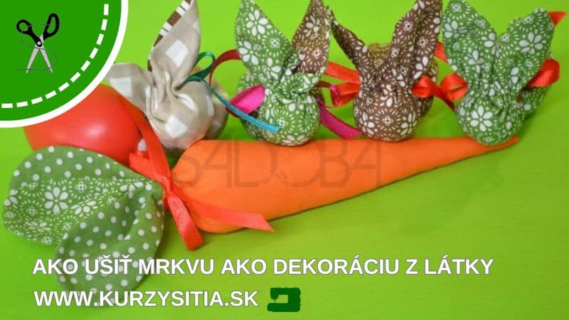 ako ušiť mrkvu ako dekoráciu z látky – náhľadový obrázok