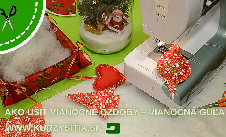 Ako ušiť vianočné ozdoby – vianočná guľa