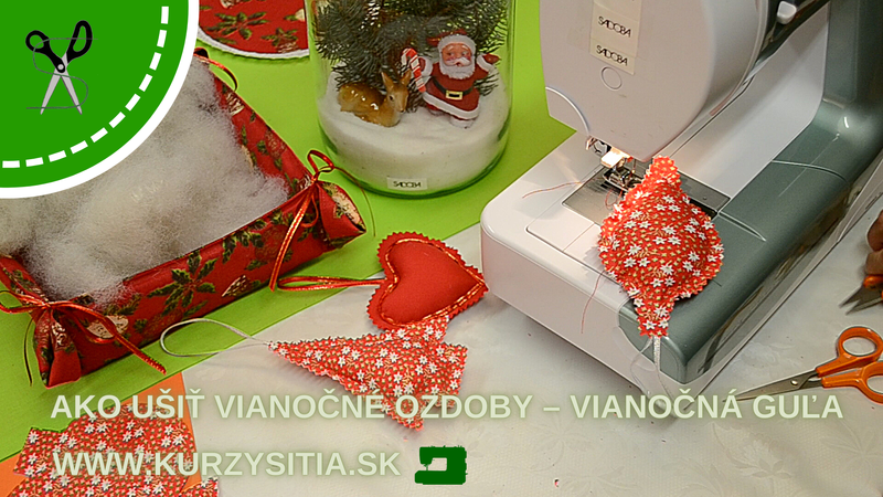 Ako ušiť vianočné ozdoby – vianočná guľa